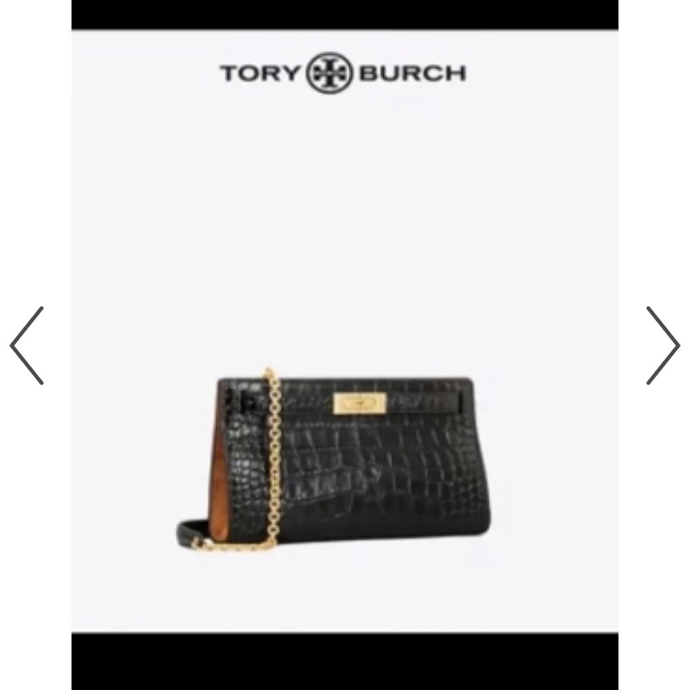Tory Burch Black Purse - Crocodile